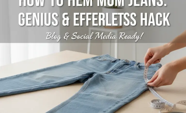 How to Hem Mom Jeans: Genius & Effortless Hack