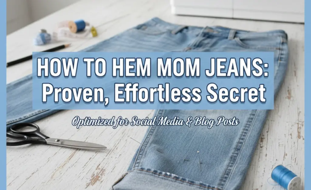 How to Hem Mom Jeans: Proven, Effortless Secret
