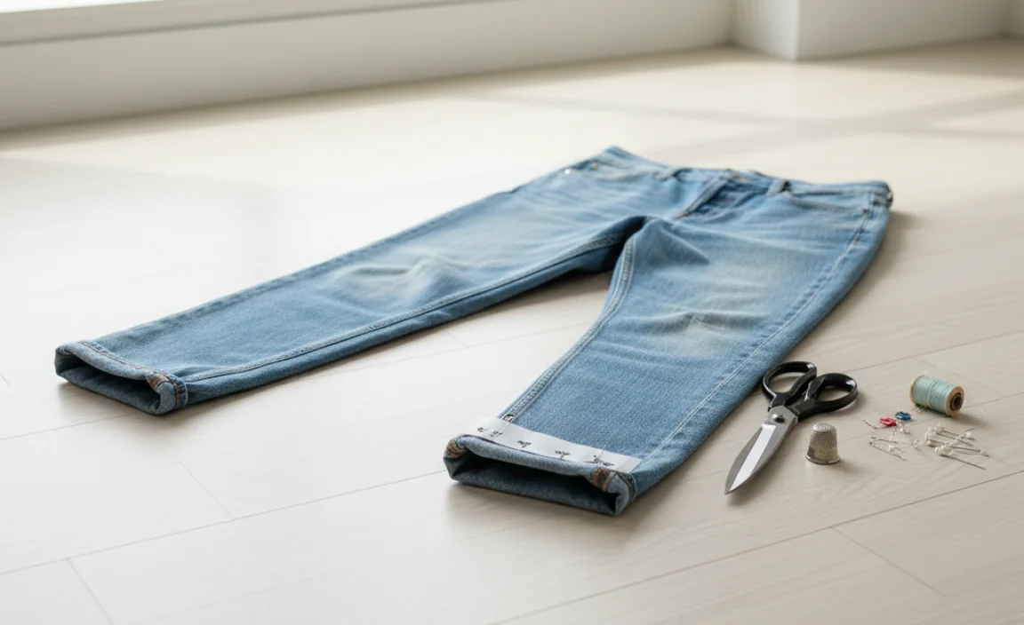 How to Hem Mom Jeans: The Genius &amp; Effortless Hack