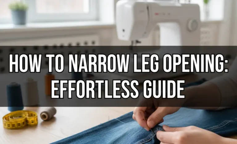 How to Narrow Leg Opening: Effortless Guide