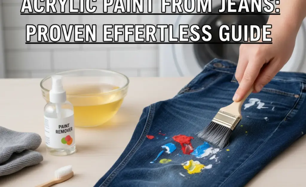 How to Remove Acrylic Paint from Jeans: Proven Effortless Guide