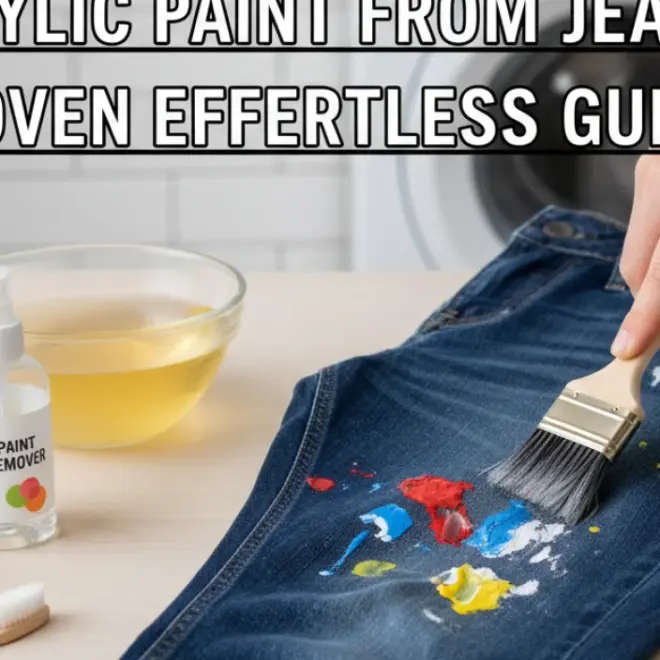 How to Remove Acrylic Paint from Jeans: Proven Effortless Guide