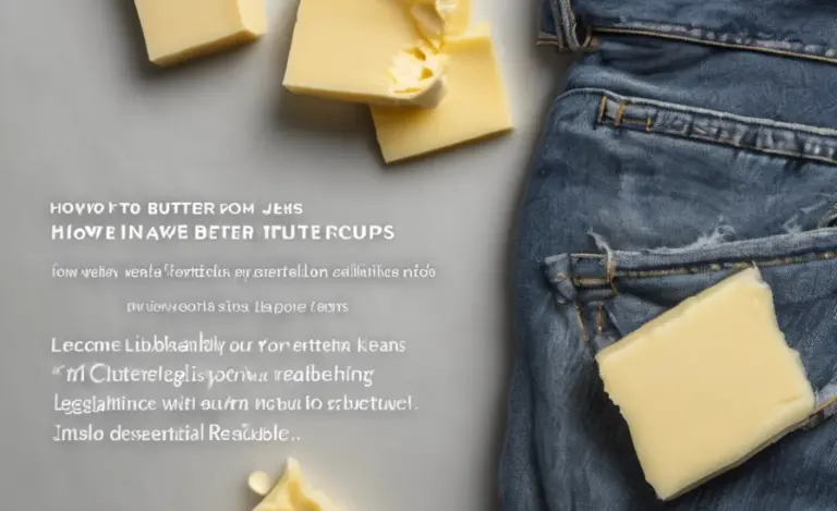 How To Remove Butter From Jeans: Proven Essential