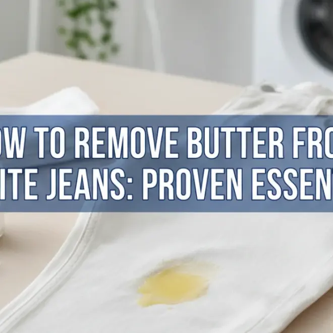 How to Remove Butter from White Jeans: Proven Essential