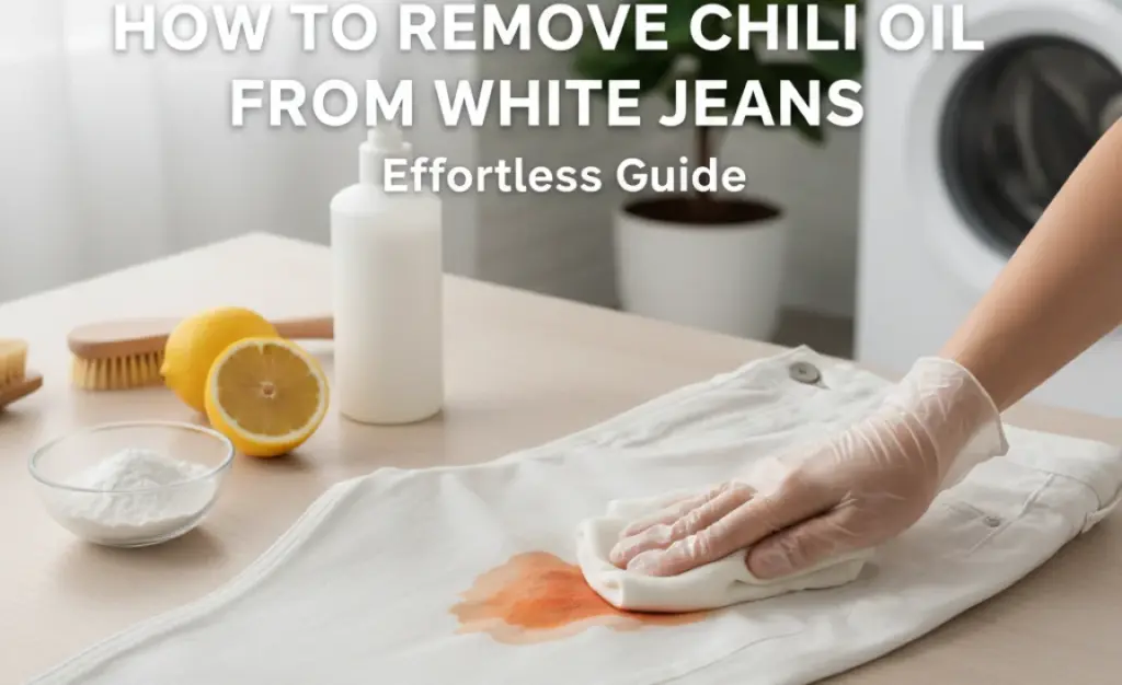 How to Remove Chili Oil From White Jeans: Effortless Guide