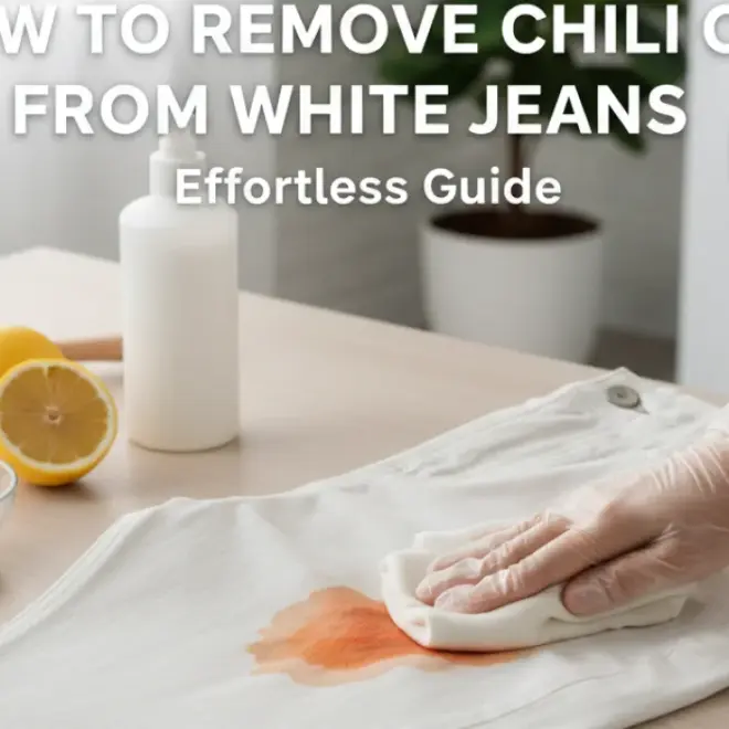 How to Remove Chili Oil From White Jeans: Effortless Guide