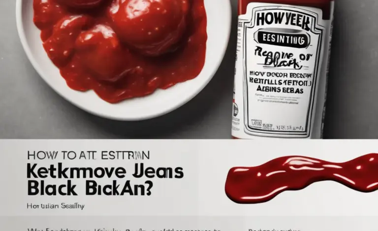How to Remove Ketchup From Black Jeans: Proven Essential