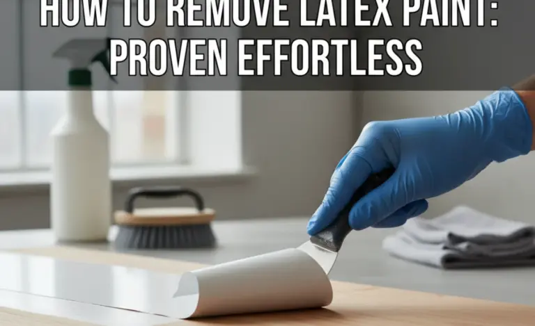 How To Remove Latex Paint: Proven Effortless