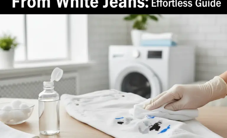 How To Remove Marker From White Jeans: Effortless Guide
