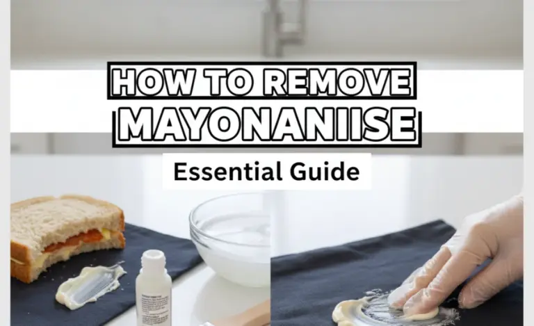 How to Remove Mayonnaise: Essential Guide