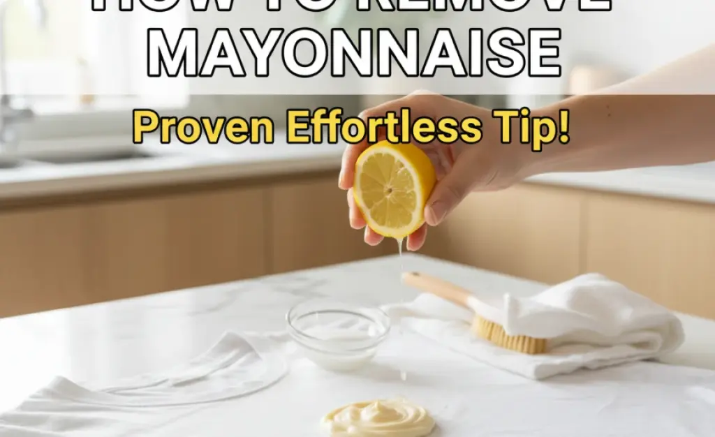 How to Remove Mayonnaise: Proven Effortless Tip!