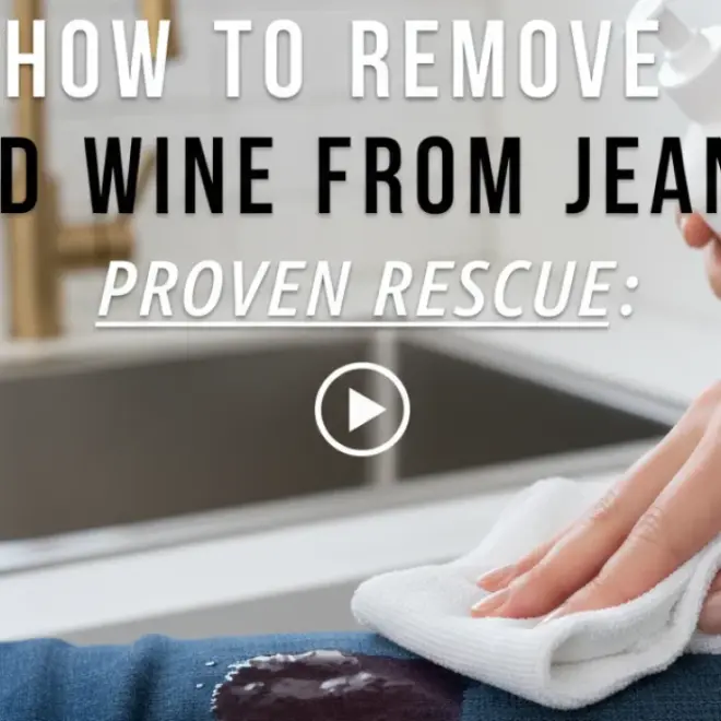 How to Remove Red Wine From Jeans: Proven Rescue
