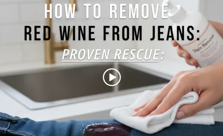 How to Remove Red Wine From Jeans: Proven Rescue