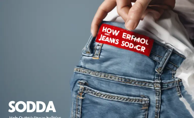 How to Remove Soda from Jeans: Effortless Guide