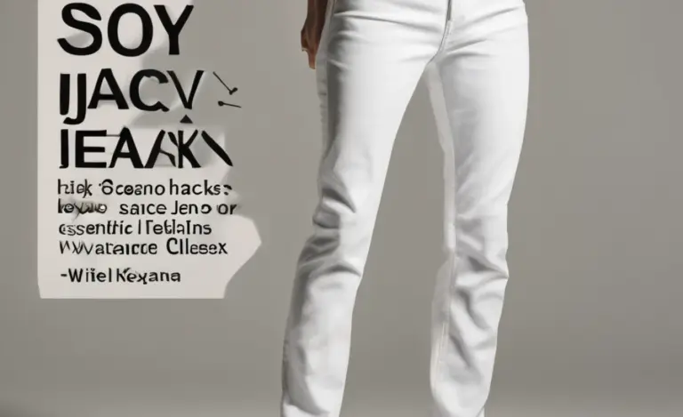How To Remove Soy Sauce: Essential White Jeans Hack