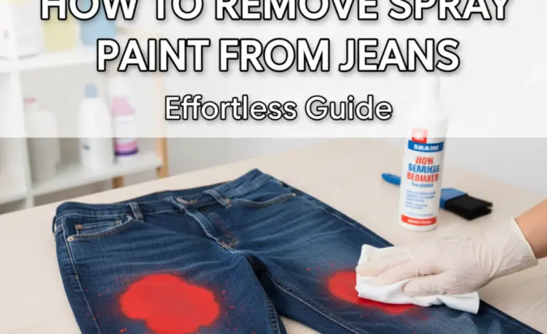 How To Remove Spray Paint From Jeans: Effortless Guide