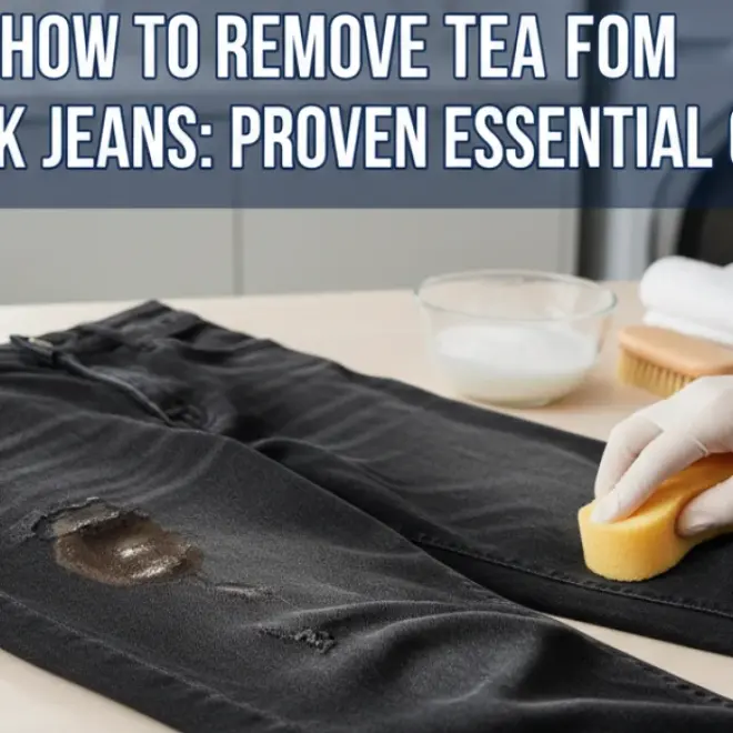 How to Remove Tea from Black Jeans: Proven Essential Guide