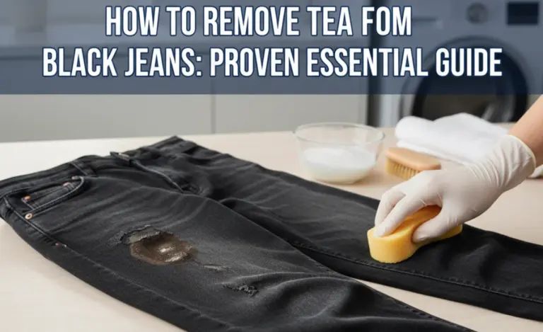 How to Remove Tea from Black Jeans: Proven Essential Guide