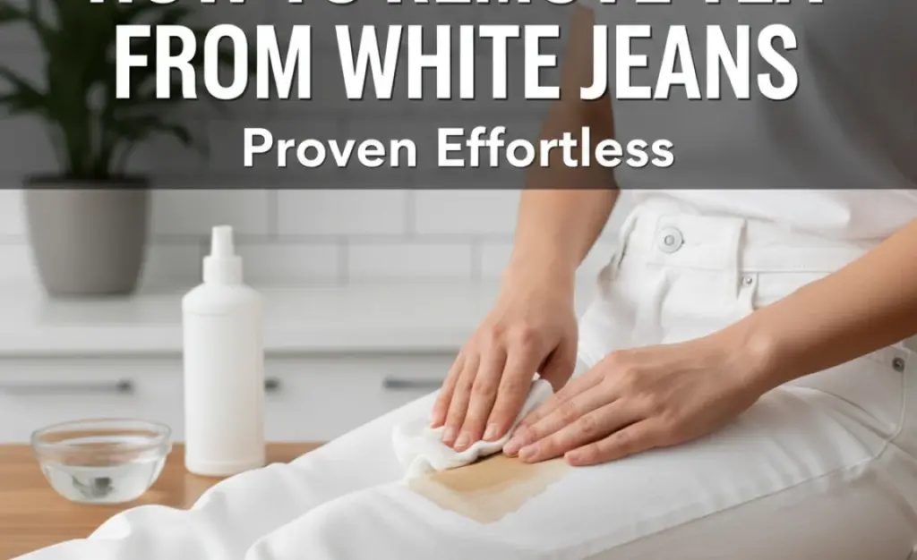 How to Remove Tea From White Jeans: Proven Effortless