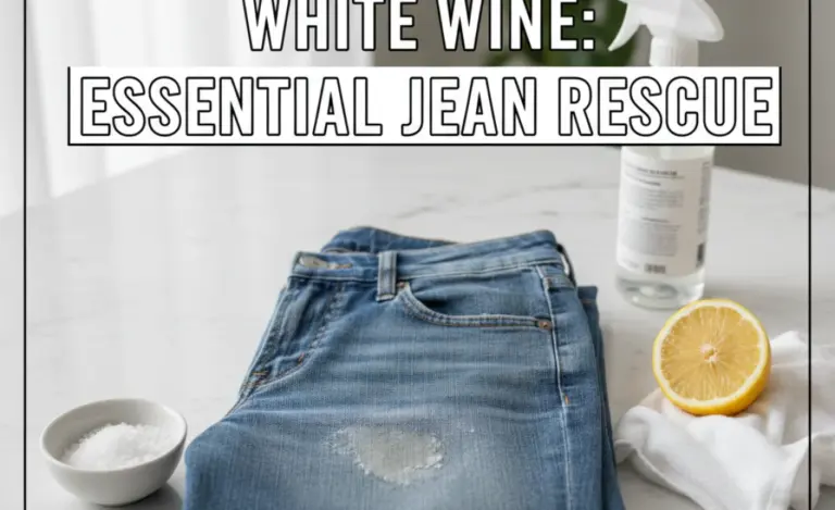 How to Remove White Wine: Essential Jean Rescue