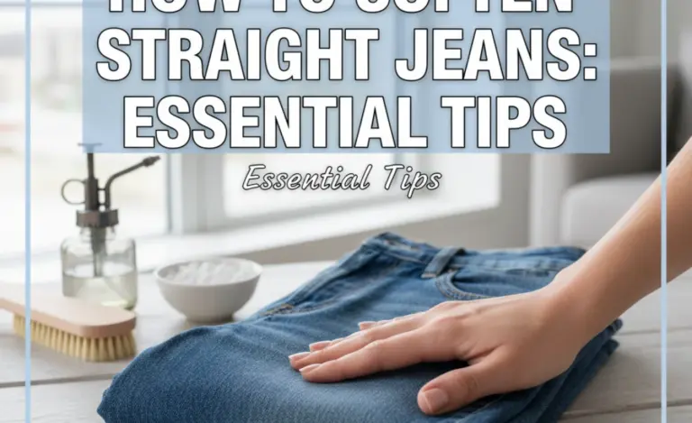 How to Soften Straight Jeans: Essential Tips