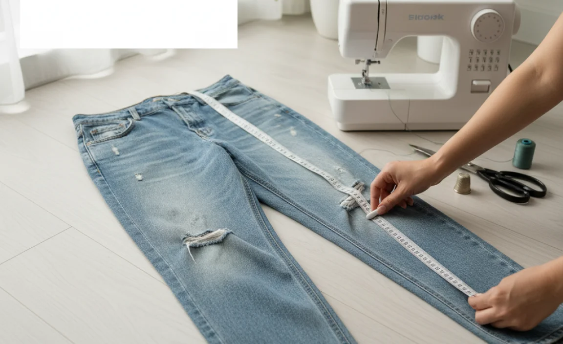 Method 1: The Simple Sew – Narrowing with an Inner Seam Adjustment (Beginner-Friendly)