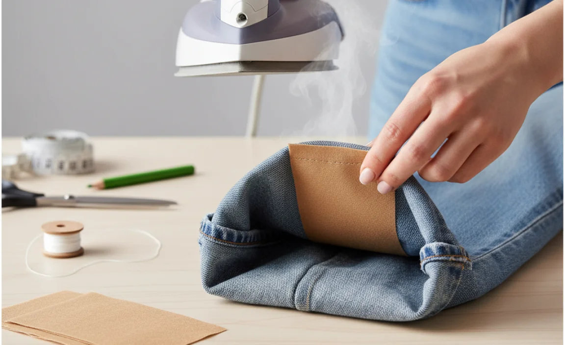 Method 2: The No-Sew Hem (Iron-On Patches)