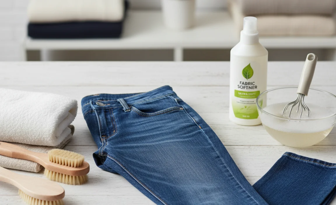 Methods for Softening Straight Jeans