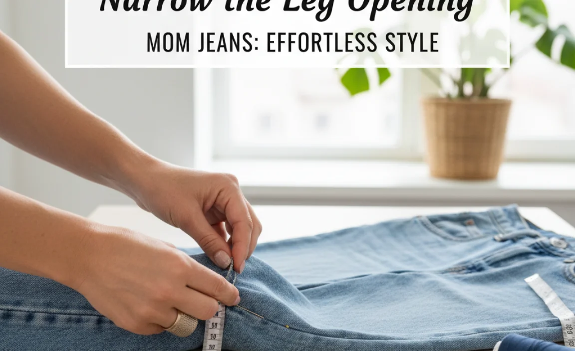 Step-by-Step Guide: How to Narrow the Leg Opening of Mom Jeans