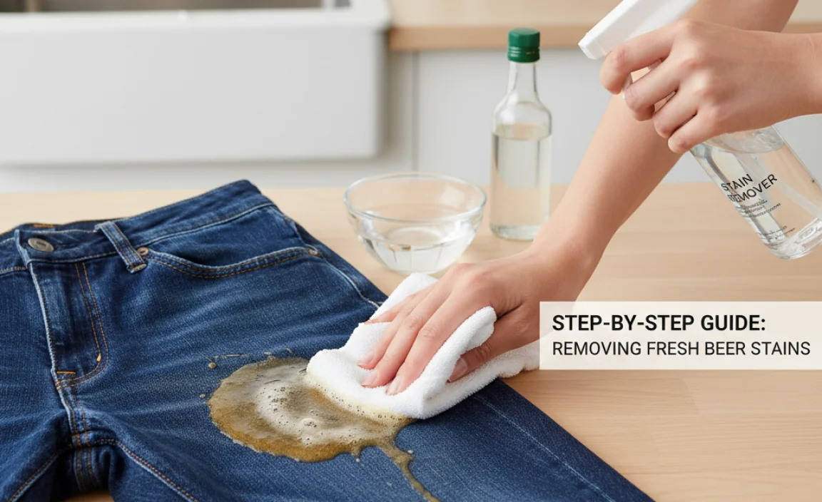 Step-by-Step Guide: Removing Fresh Beer Stains