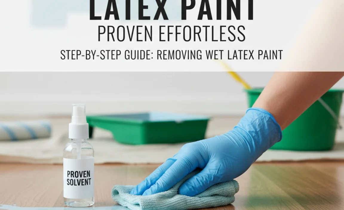 Step-by-Step Guide: Removing Wet Latex Paint
