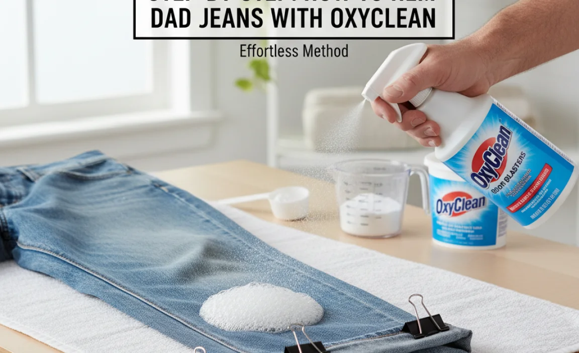 Step-by-Step: How to Hem Dad Jeans with Oxyclean