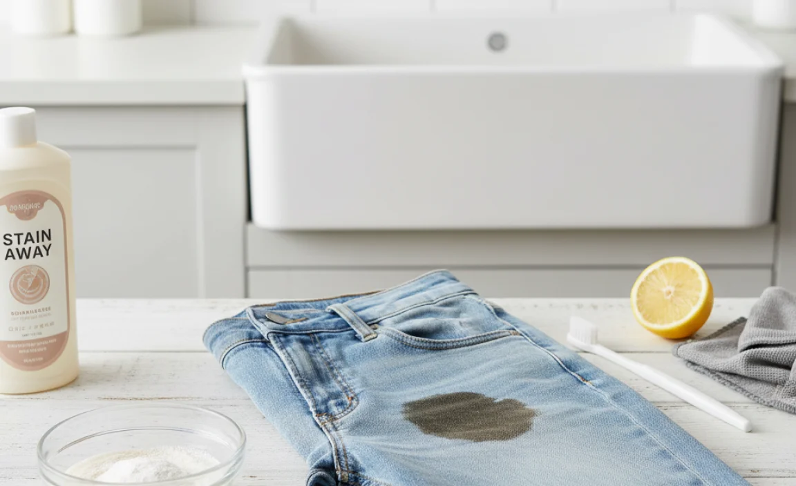 Stubborn Tea Stain Treatments for Light Wash Jeans