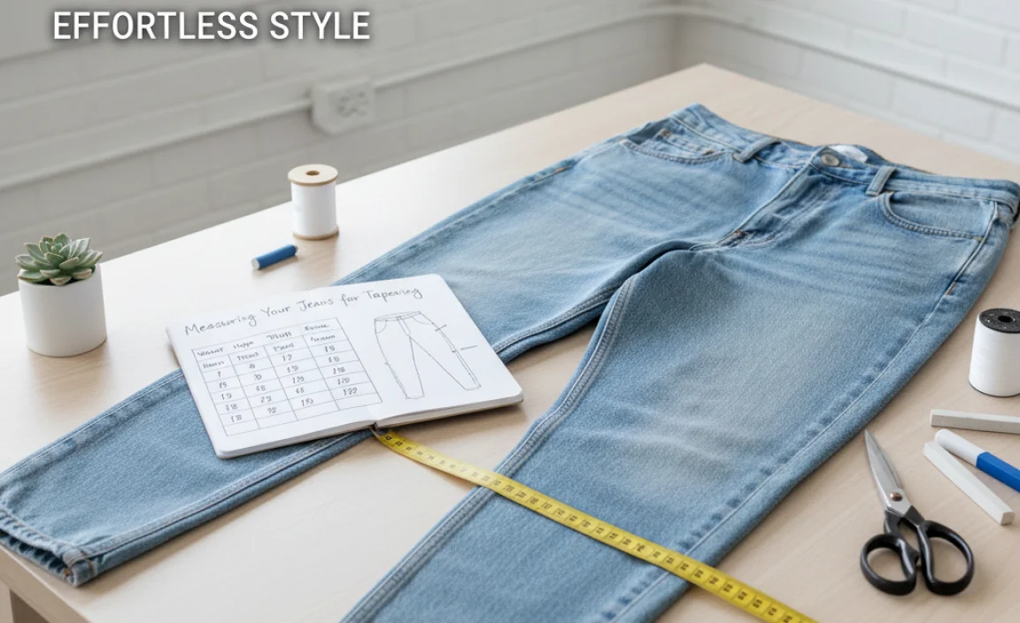 Table: Measuring Your Jeans for Tapering