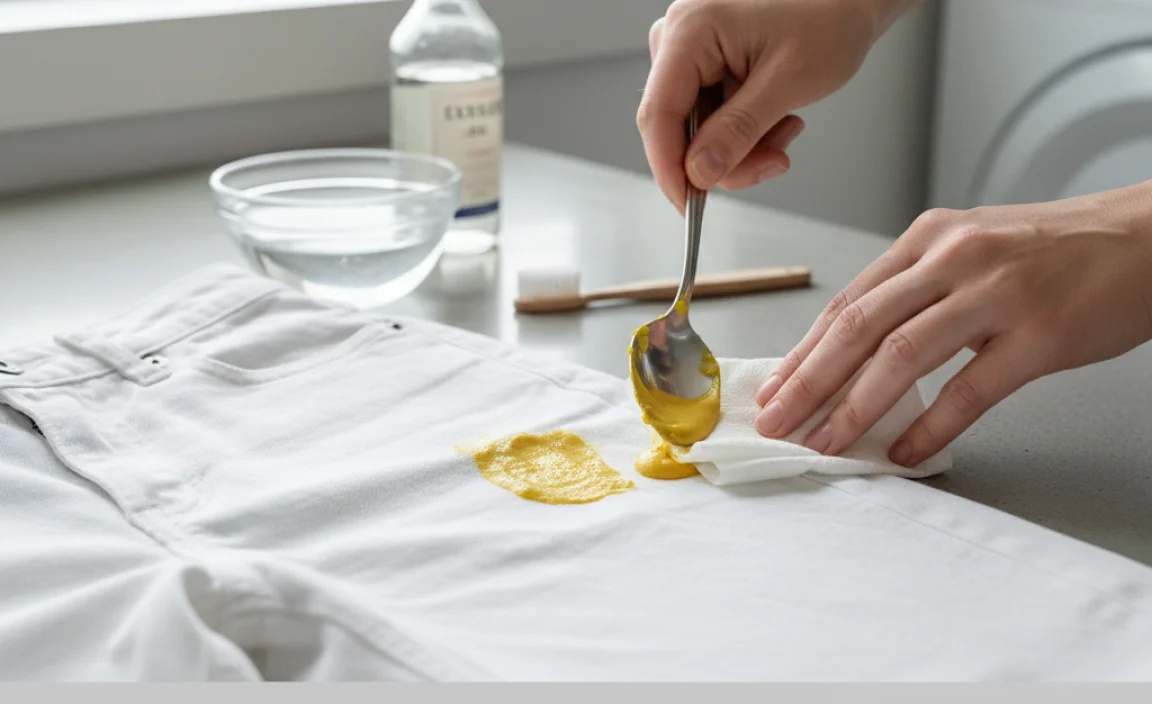 The Immediate Action Plan: First Aid for Fresh Mustard Stains