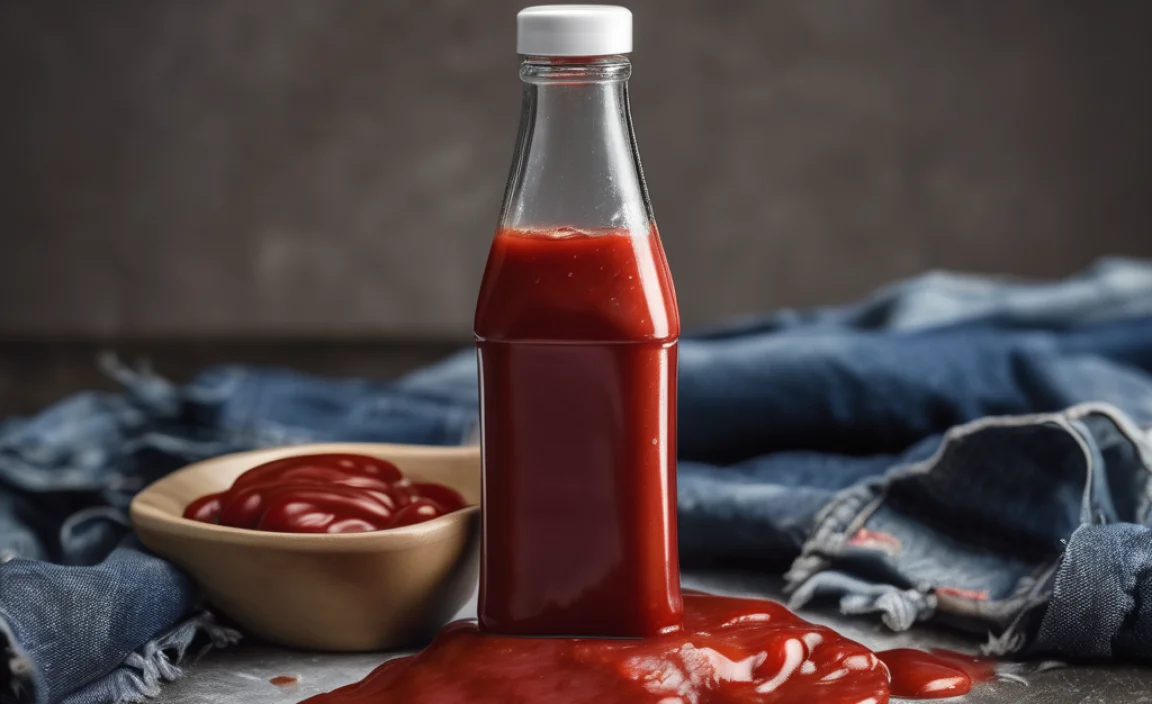 Understanding Ketchup Stains on Dark Denim