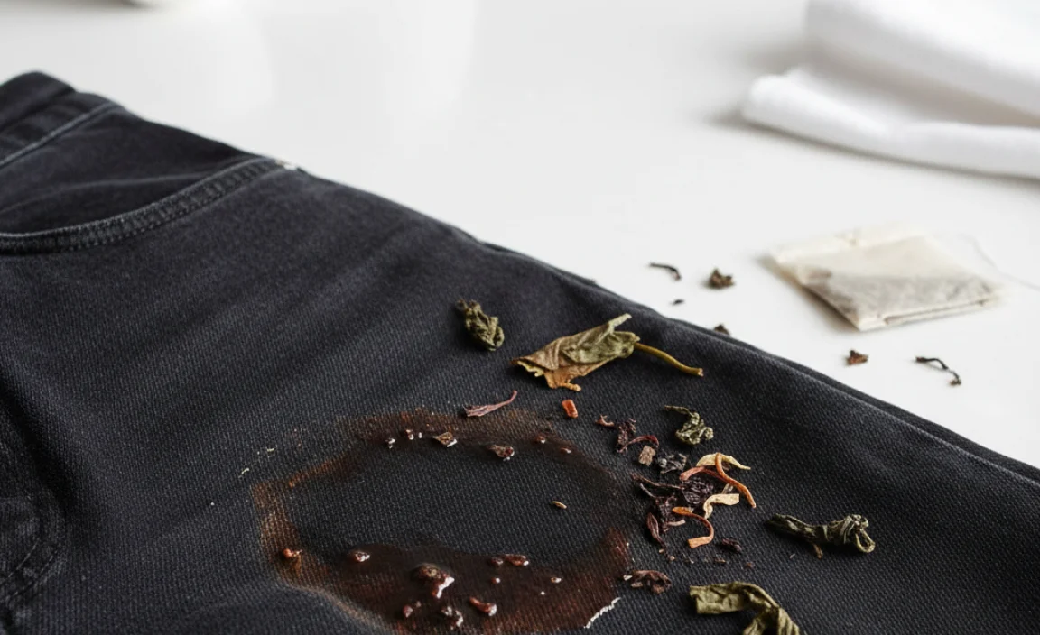 Understanding Tea Stains on Black Denim