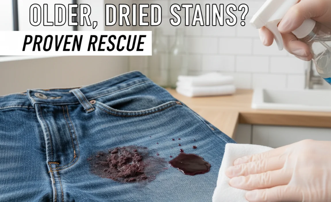 What About Older, Dried Red Wine Stains on Jeans?