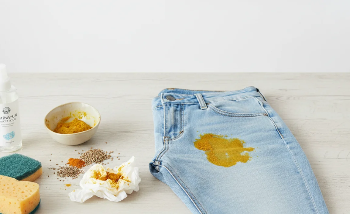 Why Curry Stains on Light Wash Jeans Are Tricky