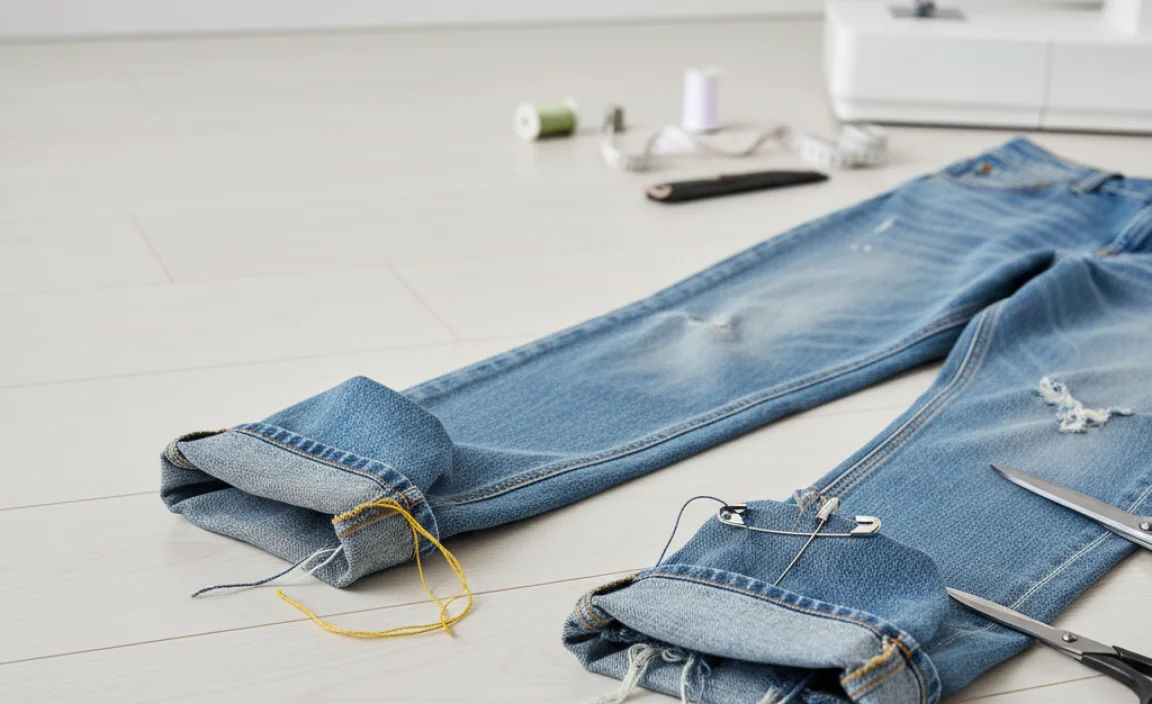 Alternative Hemming Techniques for Relaxed Jeans
