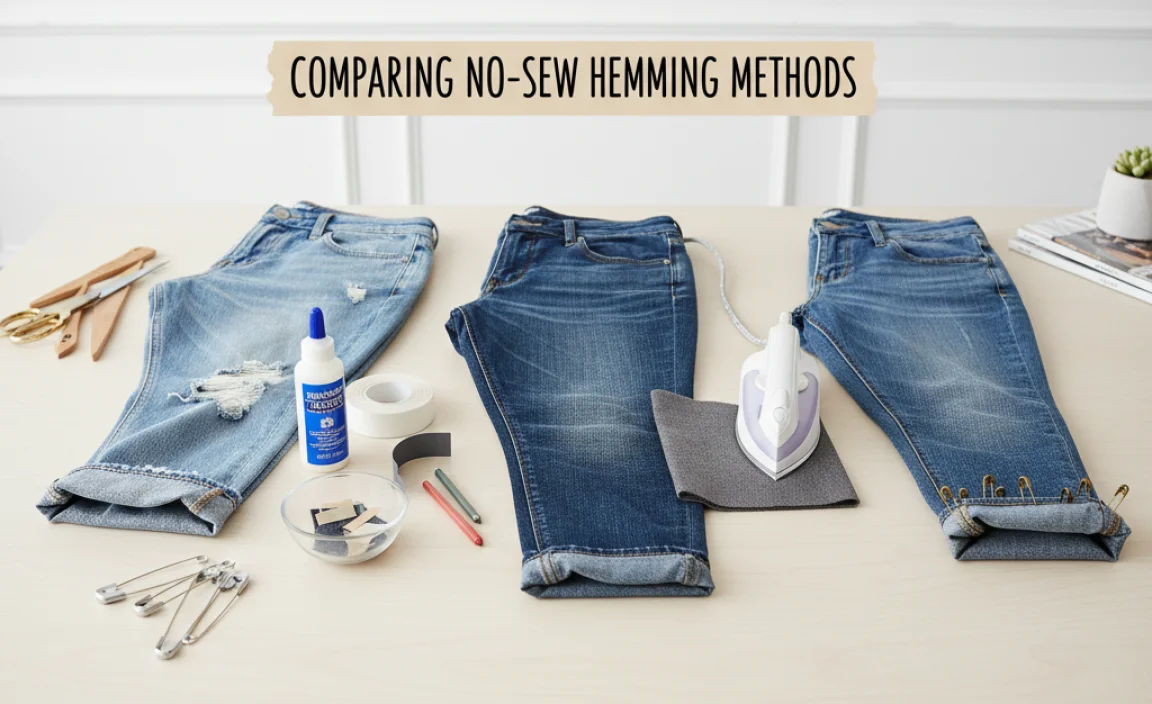 Comparing No-Sew Hemming Methods