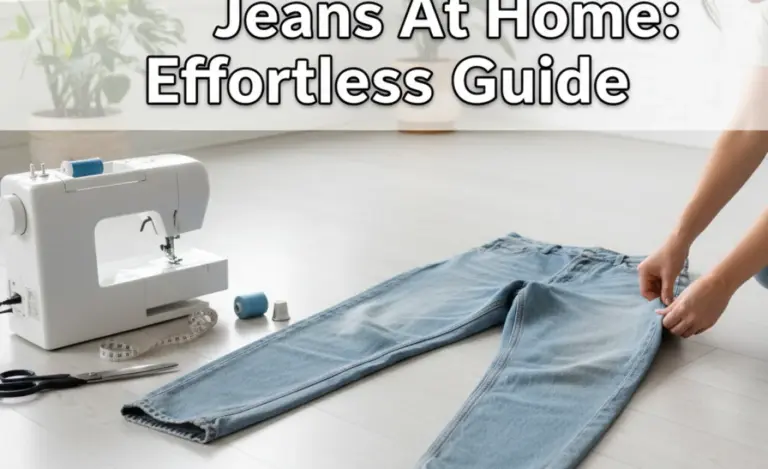How To Hem Baggy Jeans At Home: Effortless Guide