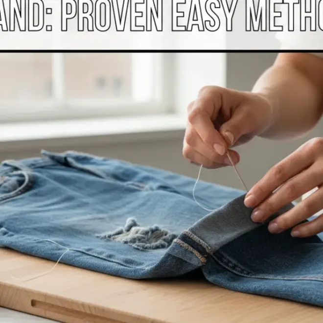 How To Hem Baggy Jeans By Hand: Proven Easy Method