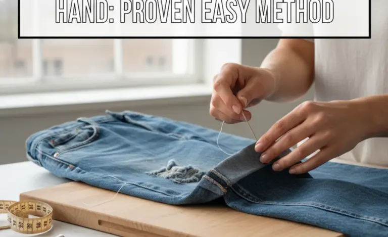 How To Hem Baggy Jeans By Hand: Proven Easy Method
