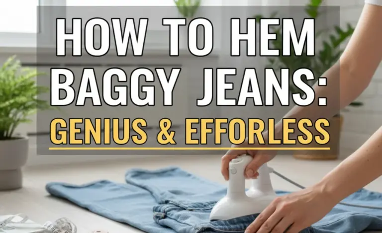 How to Hem Baggy Jeans: Genius & Effortless