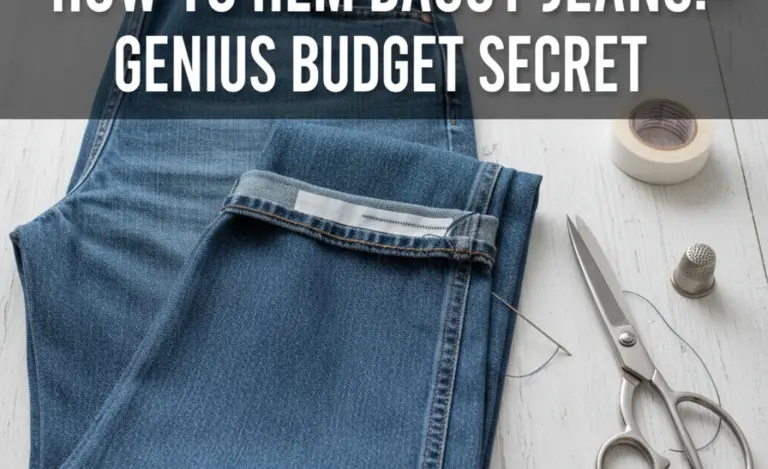 How to Hem Baggy Jeans: Genius Budget Secret