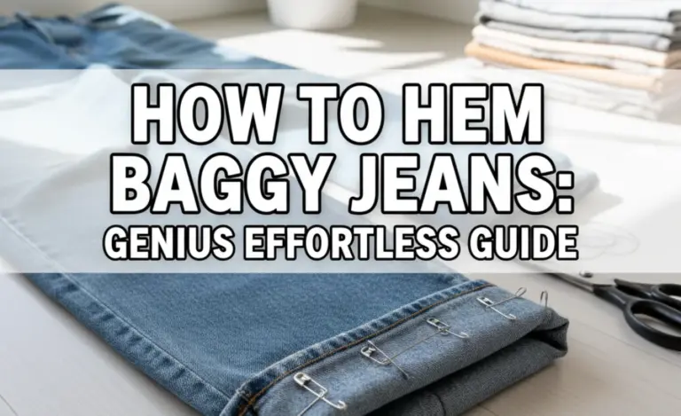 How to Hem Baggy Jeans: Genius Effortless Guide