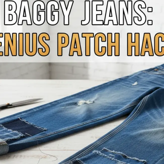 How To Hem Baggy Jeans: Genius Patch Hack!