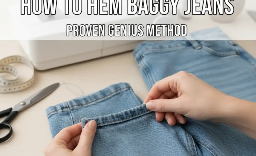 How To Hem Baggy Jeans: Proven Genius Method