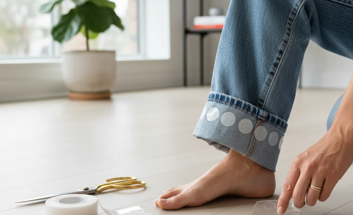 How To Hem Baggy Jeans: The Genius No-Sew Method